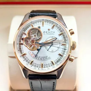 Zenith El Primero 18.2080.4021/01.c494 42mm Rose gold Silver