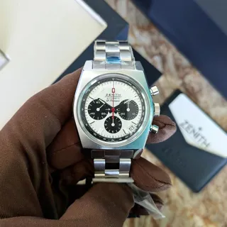 Zenith El Primero Chronomaster 03.A384.400/21.M384 37mm Stainless steel White