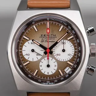 Zenith El Primero Chronomaster 03.A384.400/385.C855 37mm Stainless steel Brown