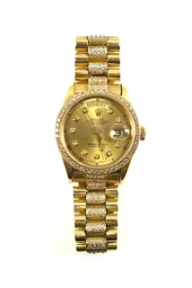 Rolex Day-Date 118348 18k yellow gold Champagne