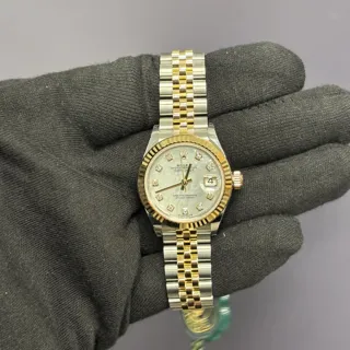 Rolex Lady-Datejust 279173-0013 Yellow gold and Stainless steel White