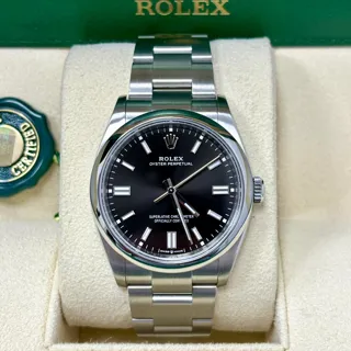 Rolex Oyster Perpetual 126000-0002 Stainless steel Black