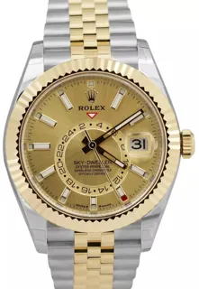 Rolex Sky-Dweller 336933-0002 42mm Yellow gold and Stainless steel Champagne