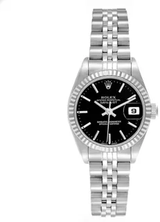 Rolex Lady-Datejust 79174 White gold and Stainless steel Black