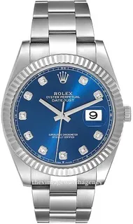 Rolex Datejust 126334-0015 White gold and Stainless steel Blue