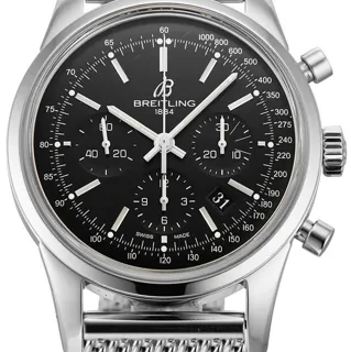 Breitling Transocean Chronograph AB015212/BA99/154A 43mm Stainless steel Black