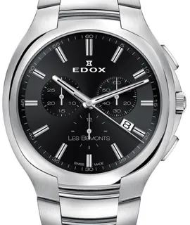 Edox Les Bémonts 10239-3-NIN 42mm Stainless steel Black