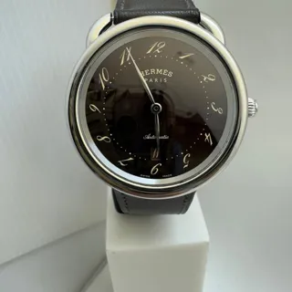 Hermès Arceau AR7.710 41mm Stainless steel Brown