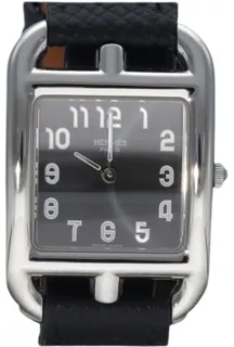 Hermès Cape Cod 23mm Stainless steel Gray