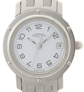 Hermès Clipper CL4.210 24mm Stainless steel White