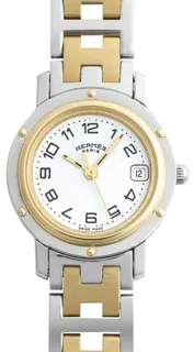 Hermès Clipper CL4.220 24mm Stainless steel White