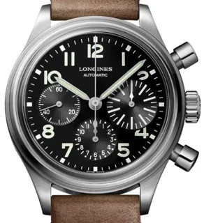 Longines Heritage L2.816.4.53.2 41mm Stainless steel Black