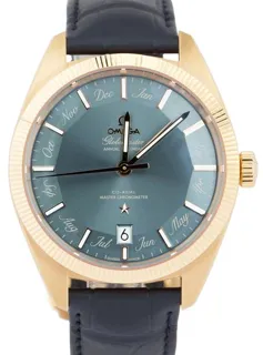 Omega Globemaster 130.53.41.22.03.001 41mm Rose gold Blue