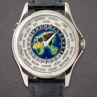 Patek Philippe World Time 5131G-001 White gold Multi-colored