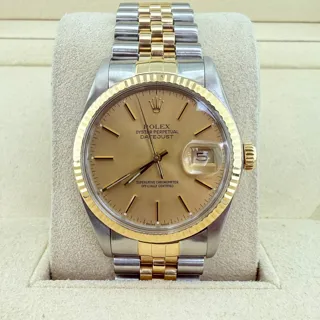 Rolex Datejust 16013 36mm Stainless steel Champagne