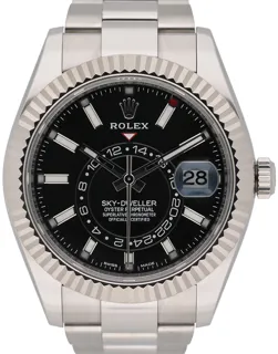 Rolex Sky-Dweller 326934 42mm White gold and Stainless steel Black