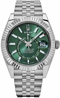 Rolex Sky-Dweller 336934-0002 42mm White gold and Stainless steel Green