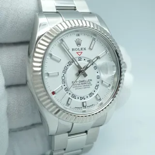 Rolex Sky-Dweller 336934-0003 42mm White gold and Stainless steel White