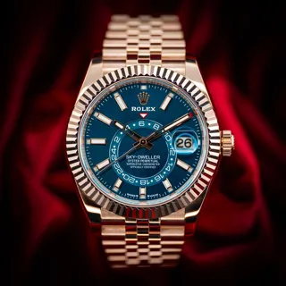 Rolex Sky-Dweller 336935-0005 42mm Rose gold Blue