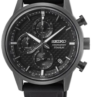 Seiko Chronograph SSB393P1 41.5mm Titanium Black