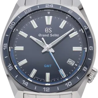 Seiko GS SBGN021/9F86-0AJ0 40mm Stainless steel Blue