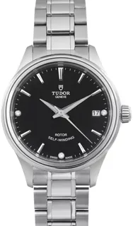 Tudor Style M12300-0004 34mm Stainless steel Black