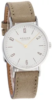 NOMOS Tangente 127 Stainless steel White