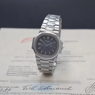 Patek Philippe Nautilus 3800/001 Stainless steel Blue