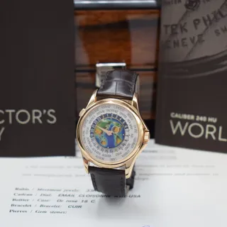 Patek Philippe World Time 5131R-001 39.5mm Rose gold White