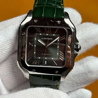 Cartier Santos de Cartier WSSA0062 47.5mm Stainless steel Green