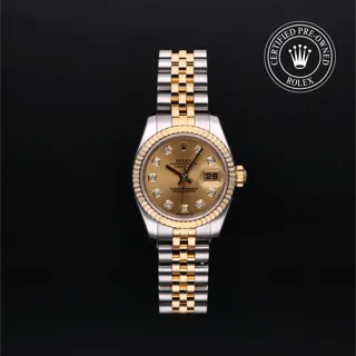 Rolex Lady-Datejust 179173 Yellow gold Champagne