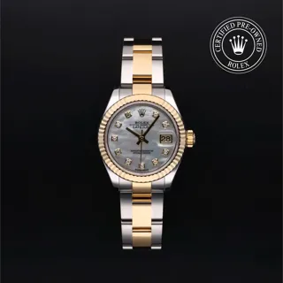 Rolex Lady-Datejust 279173 Oystersteel$Yellow Gold White