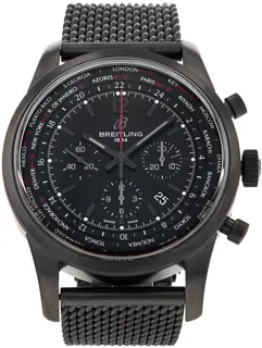 Breitling Transocean Chronograph MB0510 46mm Stainless steel Black