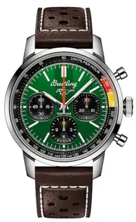 Breitling Top Time AB01762A1L1X1 41mm Stainless steel Green