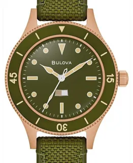 Bulova 98A324 41mm Bronze Green