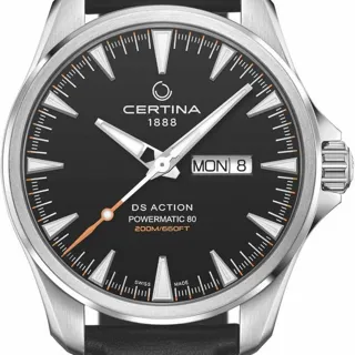 Certina DS Action C032.430.16.051.00 41mm Stainless steel Black