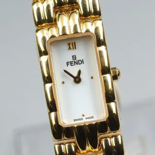 Fendi 670L 14mm Yellow gold White