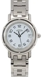 Hermès Clipper CL4.210 24mm Stainless steel White