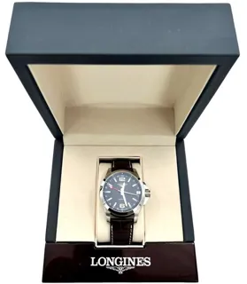 Longines Conquest 40mm Stainless steel Black