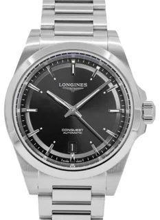 Longines Conquest L37204526 38mm Stainless steel Black