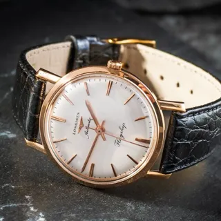 Longines Flagship 3403 35mm Rose gold White