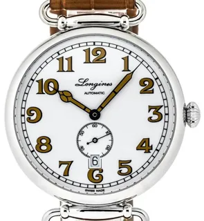 Longines Heritage L2.809.4.23.2 41mm Stainless steel White