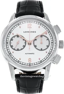 Longines Heritage L2.814.4.76.0 41mm Stainless steel White