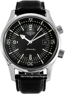 Longines Heritage L36744563 42mm Stainless steel Black