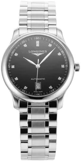 Longines Master Collection L2.628.4.57.6 38.5mm Stainless steel Black