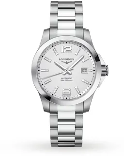 Longines Conquest L3.776.4.76.6 39mm Stainless steel Silver