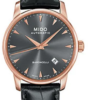 Mido Baroncelli II M8600.3.13.4 38mm Stainless steel Black