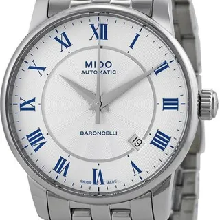 Mido Baroncelli II M8600.4.21.1 38mm Stainless steel Silver