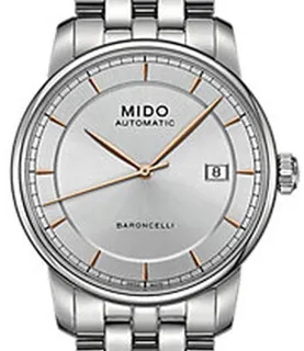 Mido Baroncelli M86004101 38mm Stainless steel Silver