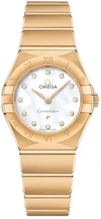 Omega Constellation O13150256055002 18k yellow gold White